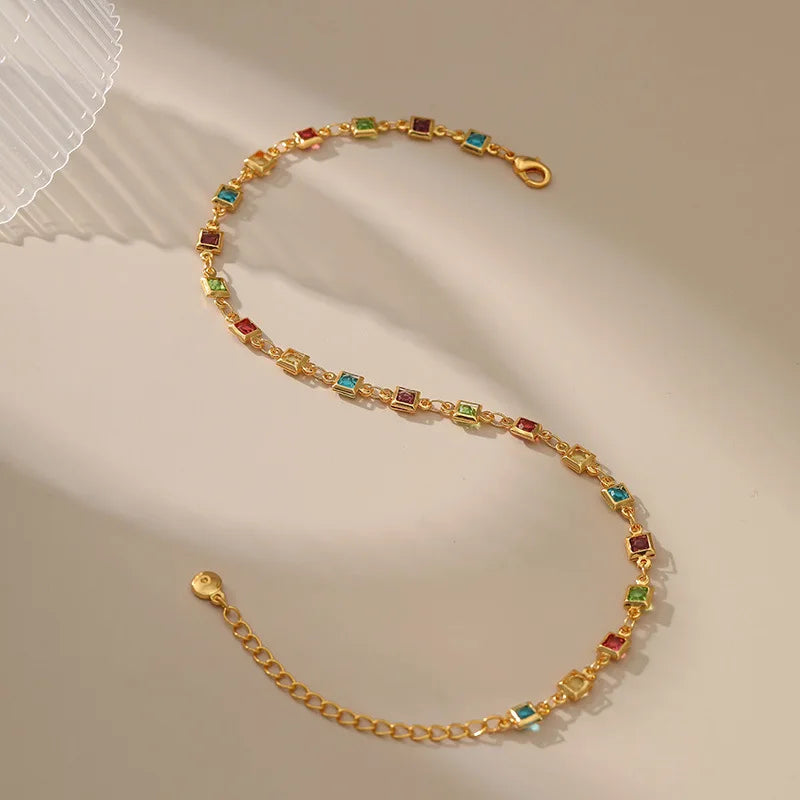 Eternal Glow Zircon Anklet