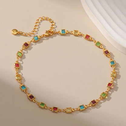 Eternal Glow Zircon Anklet