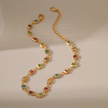 Eternal Glow Zircon Anklet