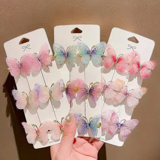 FlutterGlow Butterfly Hair Clips