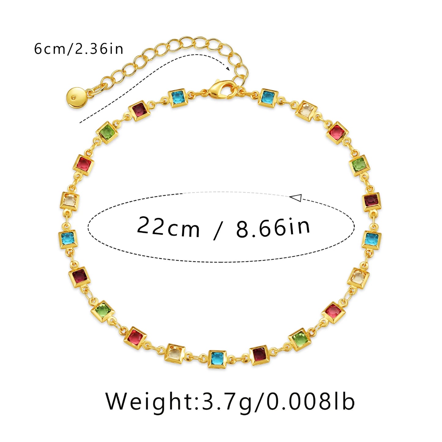 Eternal Glow Zircon Anklet